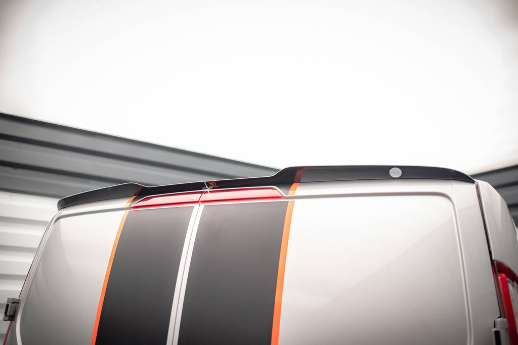 Maxton Design Spoiler CAP passend für Ford Transit Custom Mk1 schwarz Hochglanz