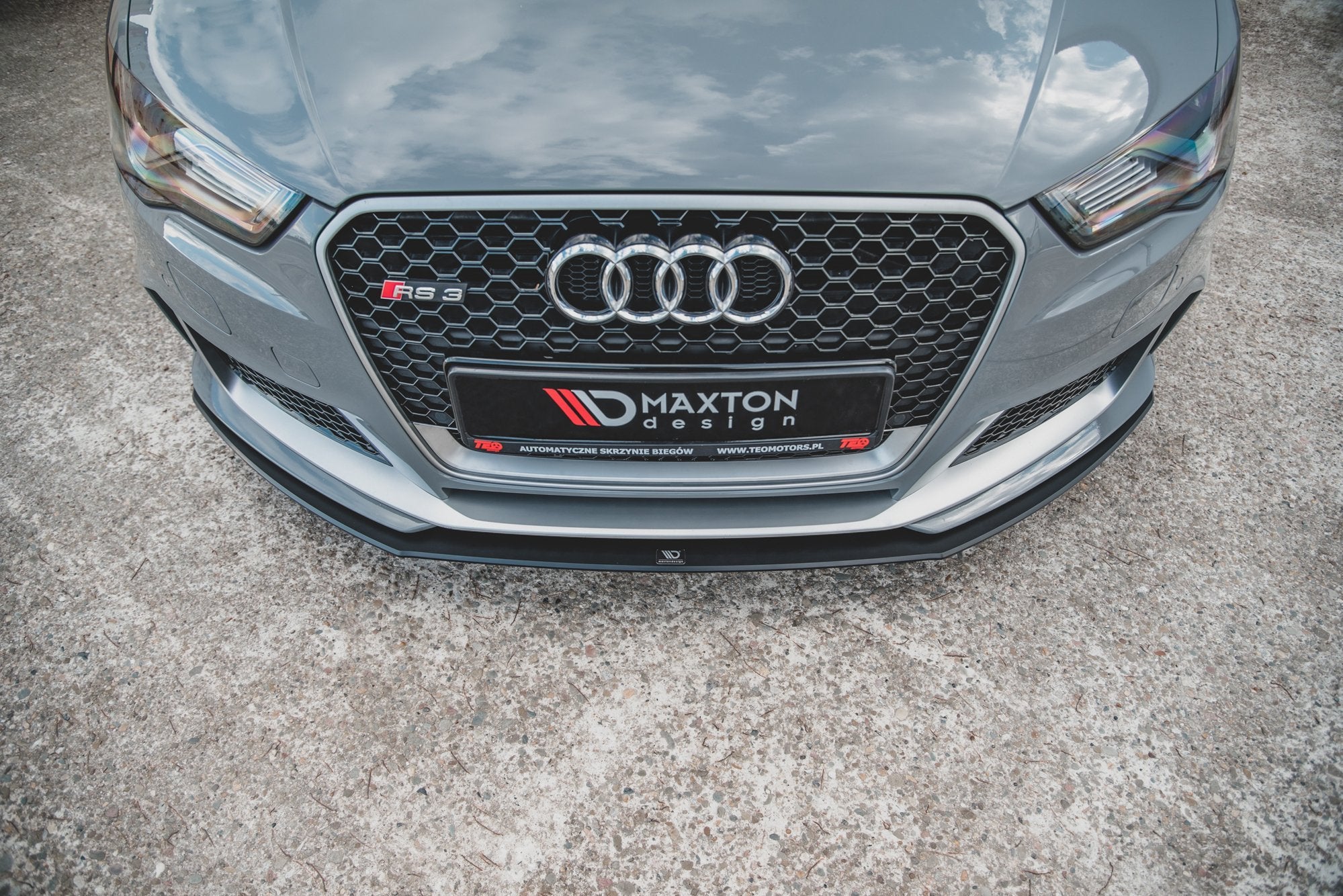 Maxton Design Street Pro Street+ Spoilerlippe Front Ansatz passend für Audi RS3 8V Sportback