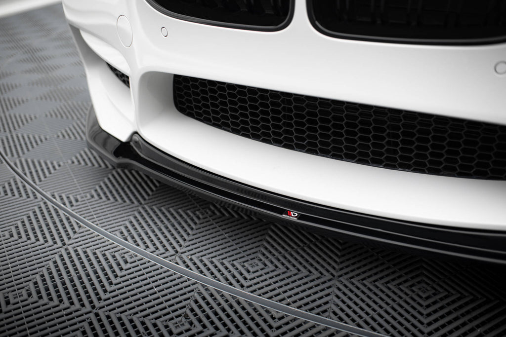 Maxton Design Street+ Spoilerlippe Front Ansatz V.2 passend für BMW M6 Gran Coupe / Coupe / Cabriolet F06 / F13 / F12 schwarz Hochglanz