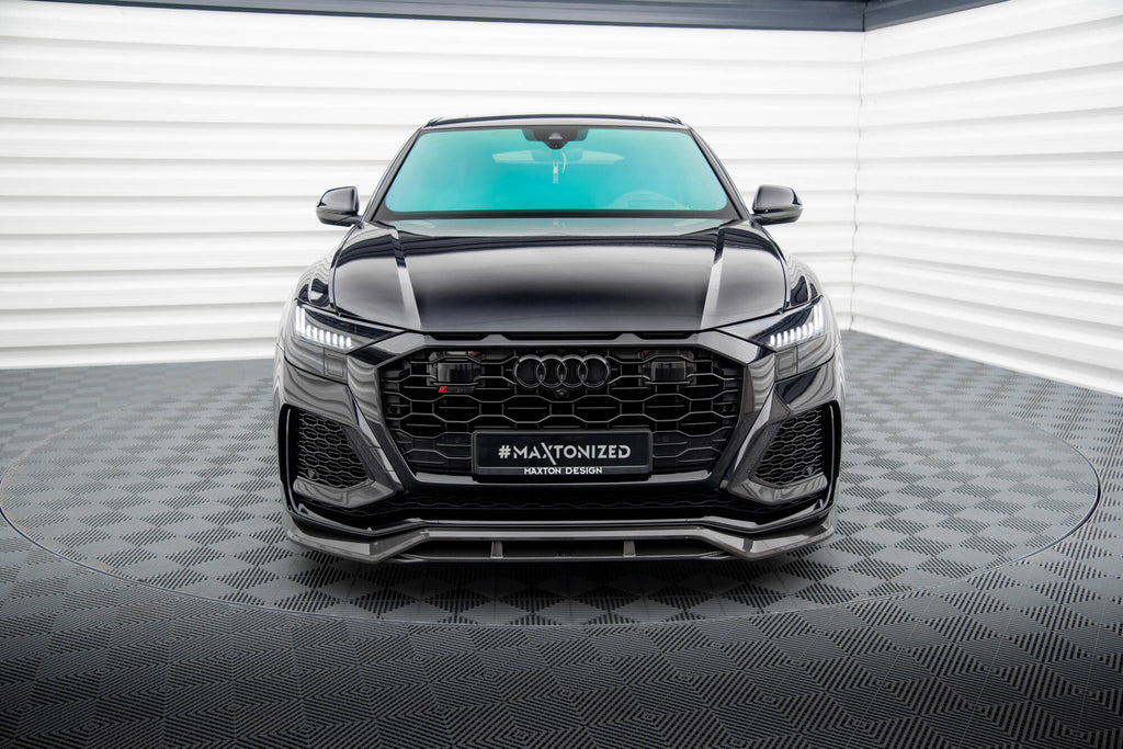 Maxton Design Prepreg Carbon Fiber Street+ Spoilerlippe Front Ansatz passend für Audi RSQ8 Mk1