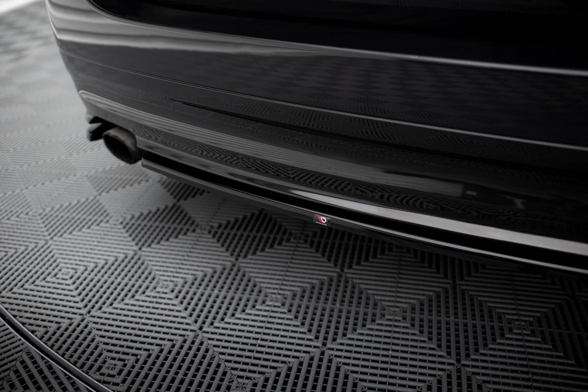 Maxton Design Heck Ansatz Flaps Diffusor passend für BMW 3er Touring E91 schwarz Hochglanz