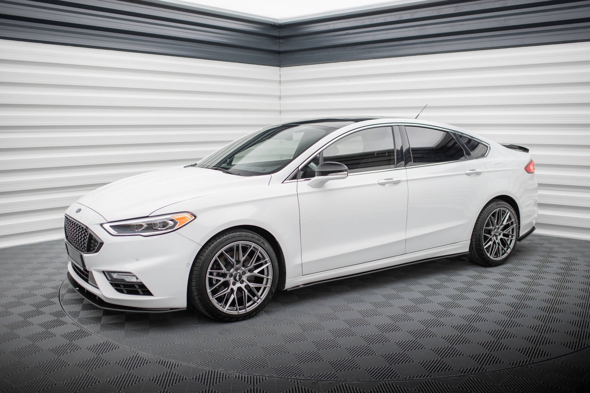 Maxton Design Street Pro Street+ Seitenschweller Leisten passend für Ford Mondeo Sport Mk5 Facelift / Fusion Sport Mk2 Facelift
