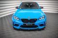 Maxton Design Street+ Spoilerlippe Front Ansatz V.2 passend für BMW M2 Competition F87 schwarz Hochglanz