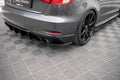 Maxton Design Street Pro Heck Ansatz Flaps Diffusor passend für Audi S3 Sportback 8V Facelift