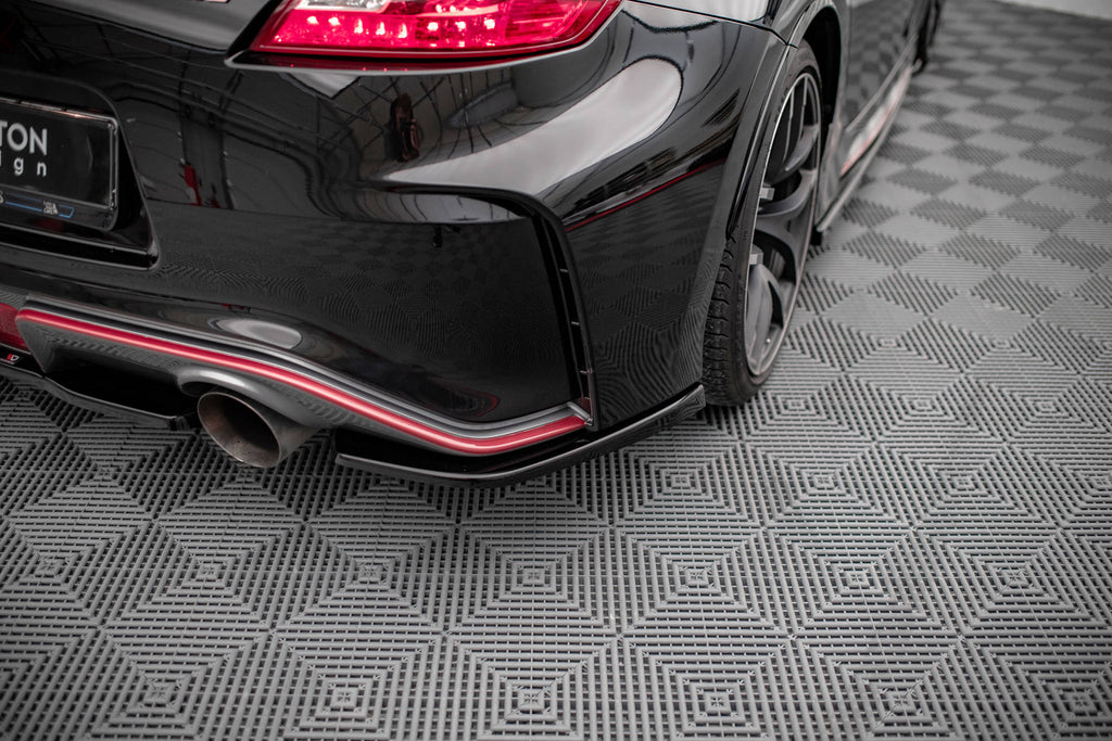 Maxton Design Heck Ansatz Flaps Diffusor passend für Nissan 370Z Nismo Facelift schwarz Hochglanz