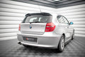 Maxton Design Street+ Mittlerer Diffusor RACE passend für BMW 1er E81 Facelift schwarz Hochglanz