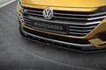 Maxton Design Street+ Spoilerlippe Front Ansatz V.3 passend für VW Arteon R-Line Limousine / Shooting Brake Mk1 schwarz Hochglanz