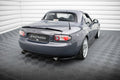Maxton Design Heck Ansatz Flaps Diffusor passend für Mazda MX5 NC (Mk3) schwarz Hochglanz