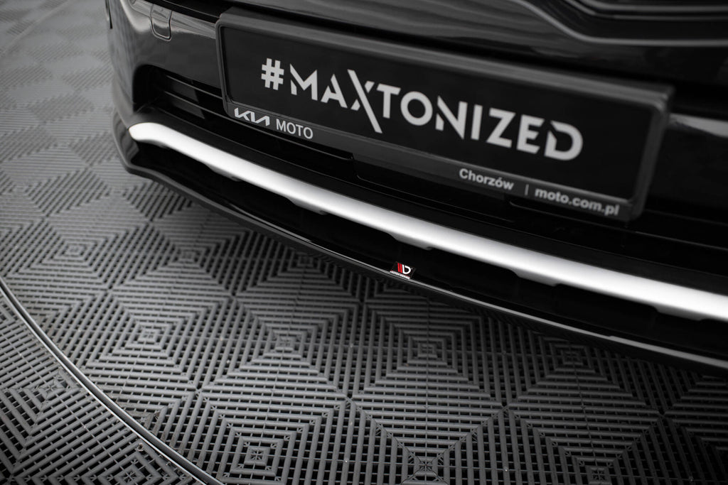 Maxton Design Street+ Spoilerlippe Front Ansatz passend für KIA SPORTAGE mk4 GT-Line schwarz Hochglanz