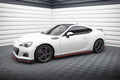 Maxton Design Street+ Seitenschweller Leisten V.2 passend für Subaru BRZ Mk1 / Mk1 Facelift / Toyota GT86 Facelift schwarz Hochglanz
