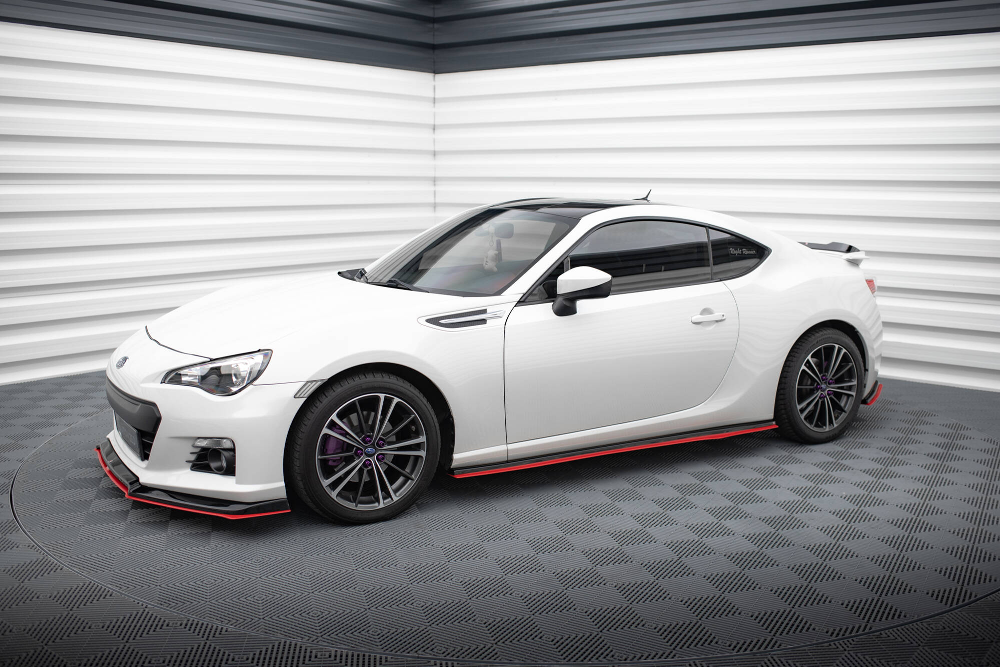 Maxton Design Street+ Seitenschweller Leisten V.2 passend für Subaru BRZ Mk1 / Mk1 Facelift / Toyota GT86 Facelift schwarz Hochglanz