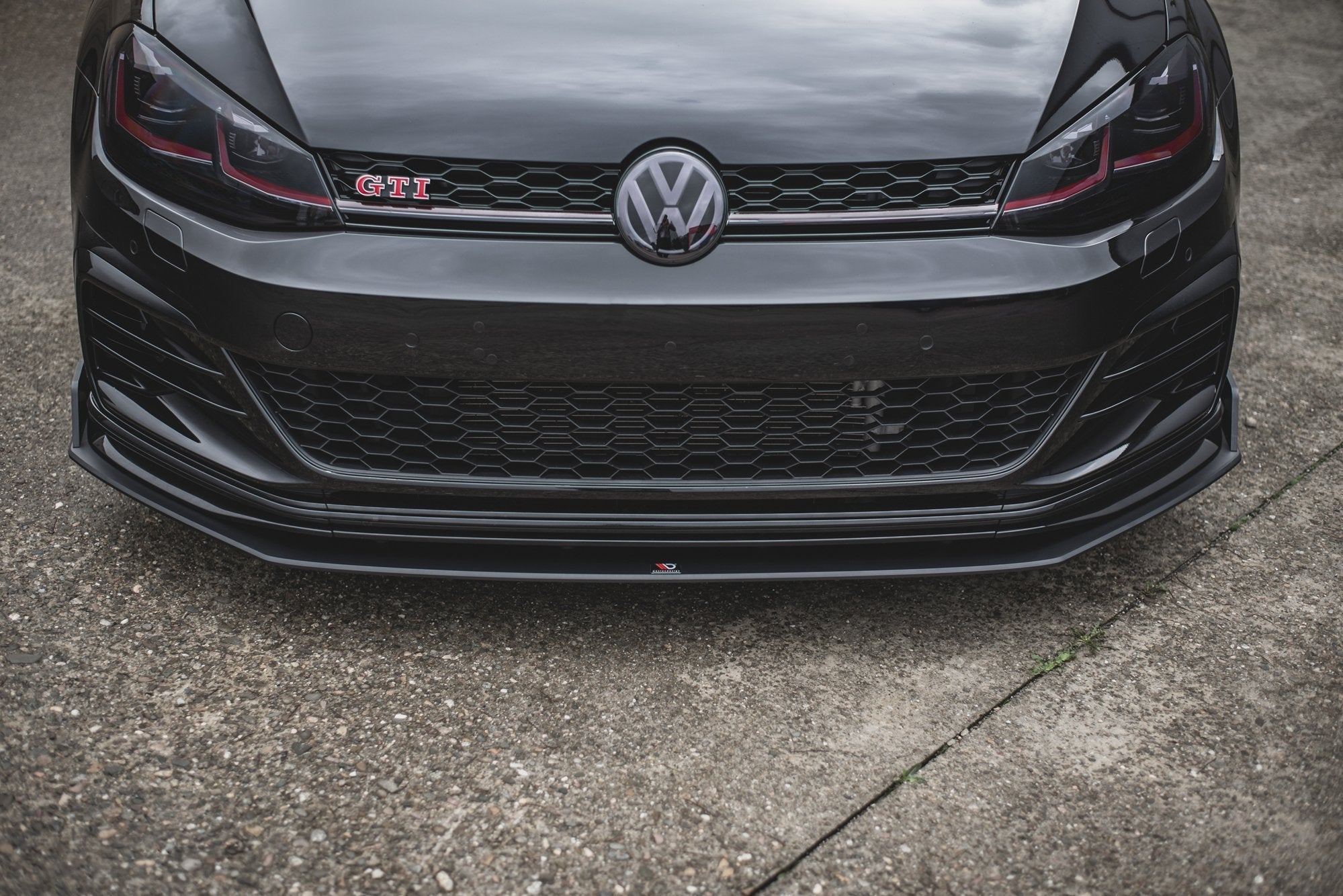 Maxton Design Street Pro Street+ Spoilerlippe Front Ansatz passend für / Frontansatz VW Golf 7 GTI TCR