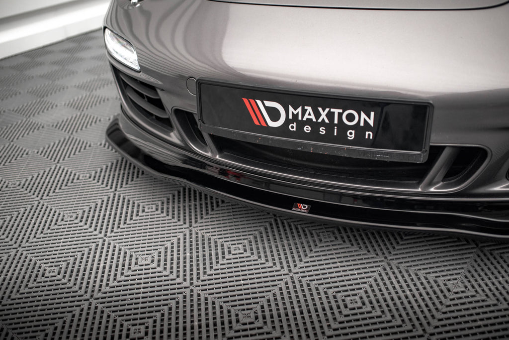 Maxton Design Street+ Spoilerlippe Front Ansatz V.1 passend für Porsche 911 Carrera GTS 997 Facelift schwarz Hochglanz