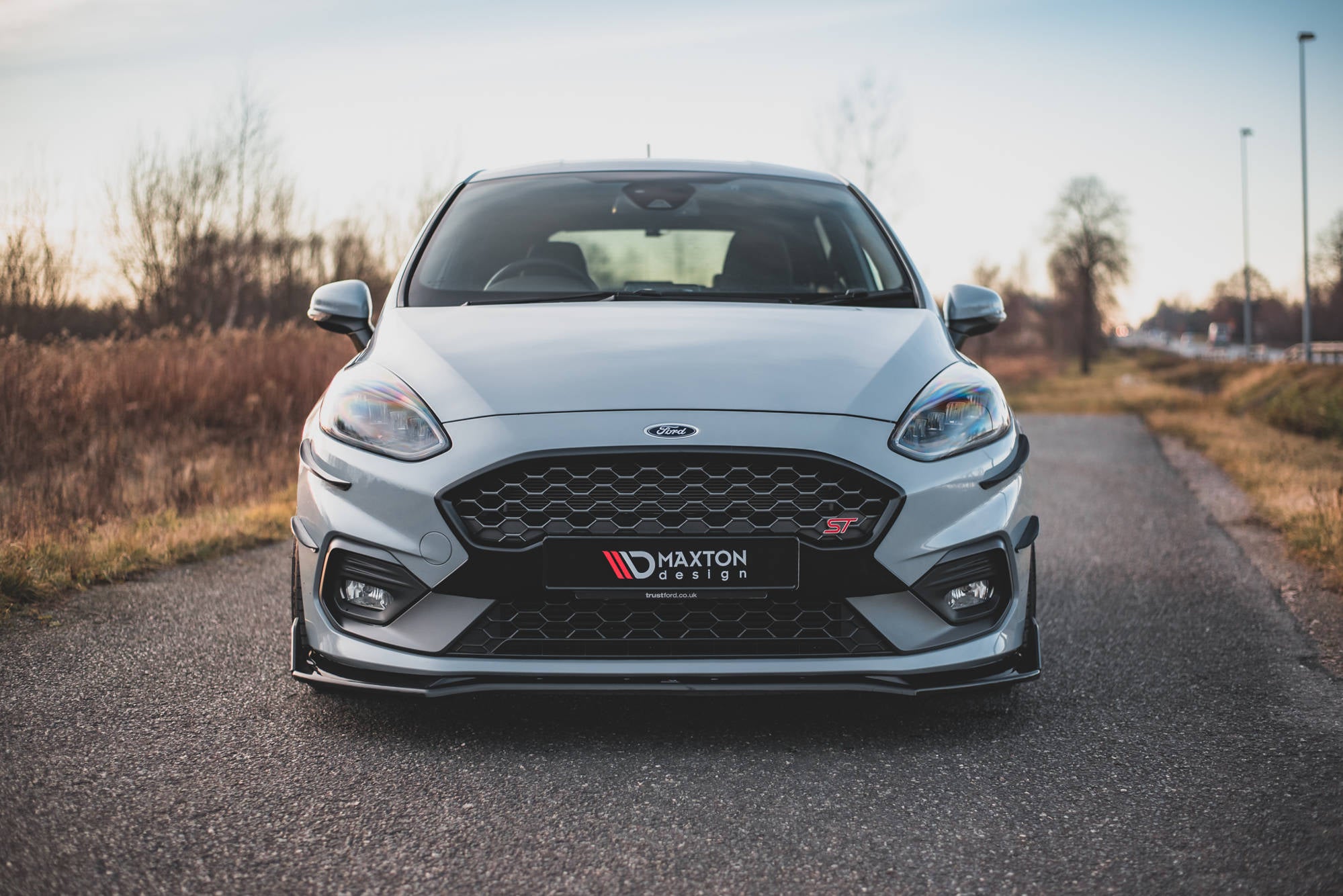 Maxton Design Front Grill Ford Fiesta ST Mk8 schwarz matt für Ford