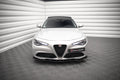 Maxton Design Street+ Spoilerlippe Front Ansatz V.2 passend für Alfa Romeo Giulia Sport schwarz Hochglanz