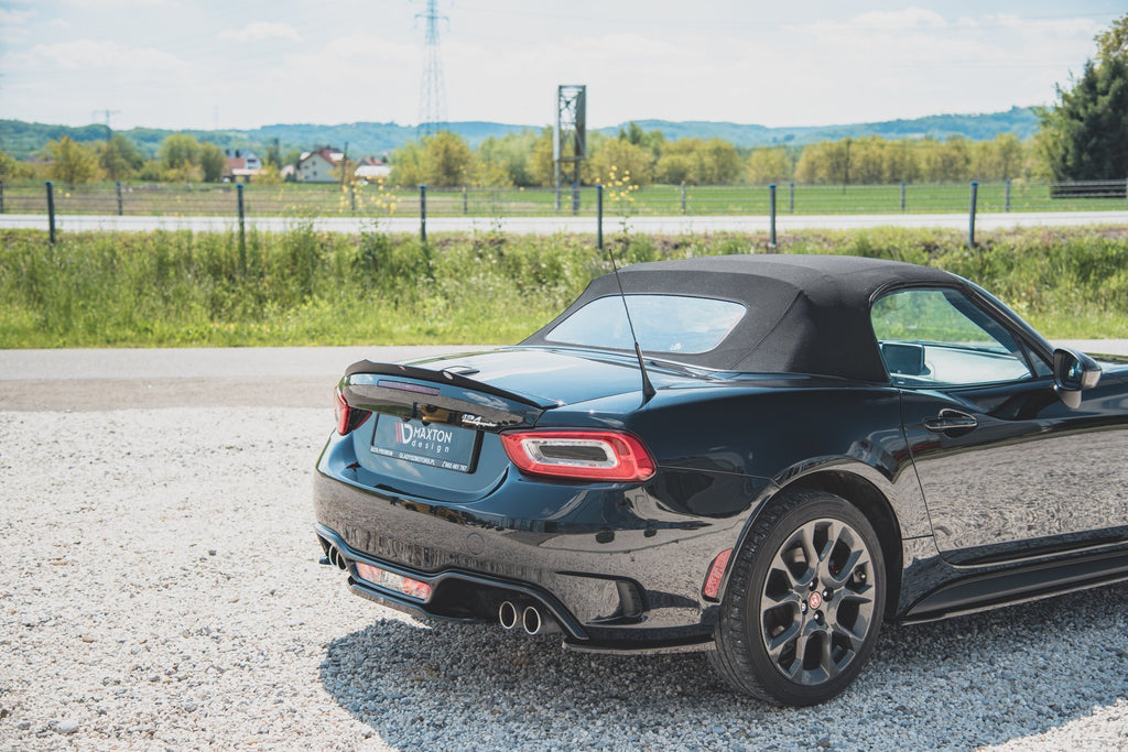 Maxton Design Spoiler CAP passend für Abarth 124 Spider schwarz Hochglanz