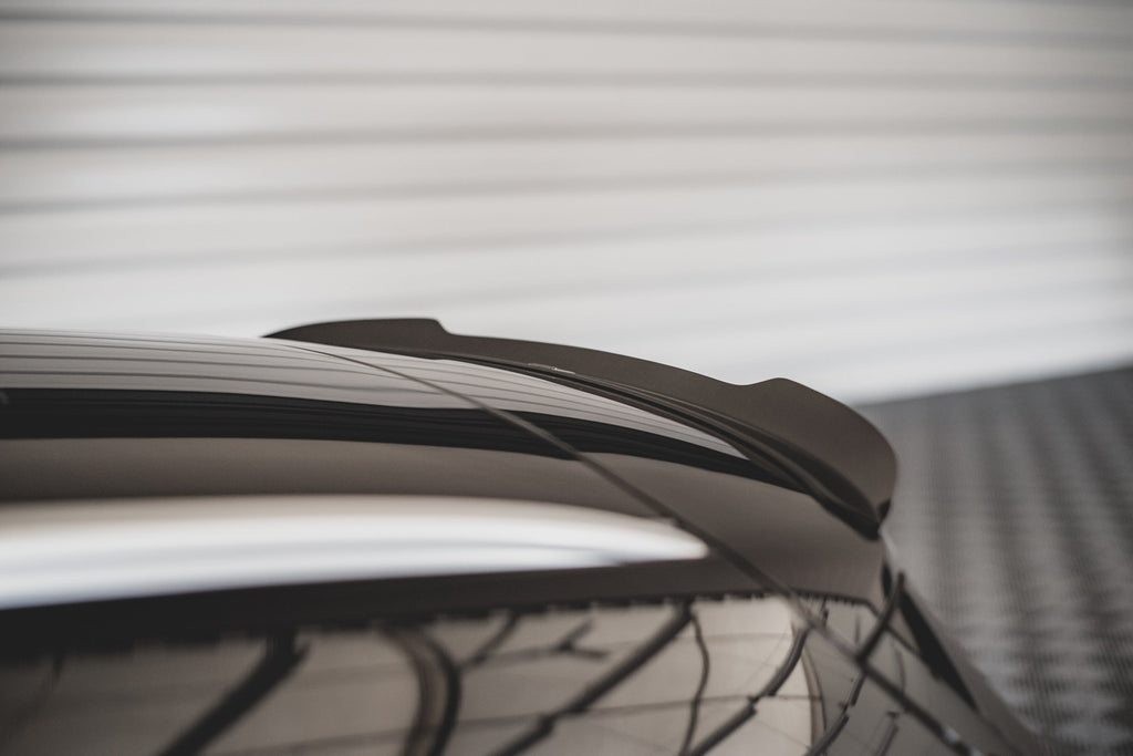 Maxton Design Spoiler CAP V.1 passend für Mercedes-Benz E Kombi S213 schwarz Hochglanz
