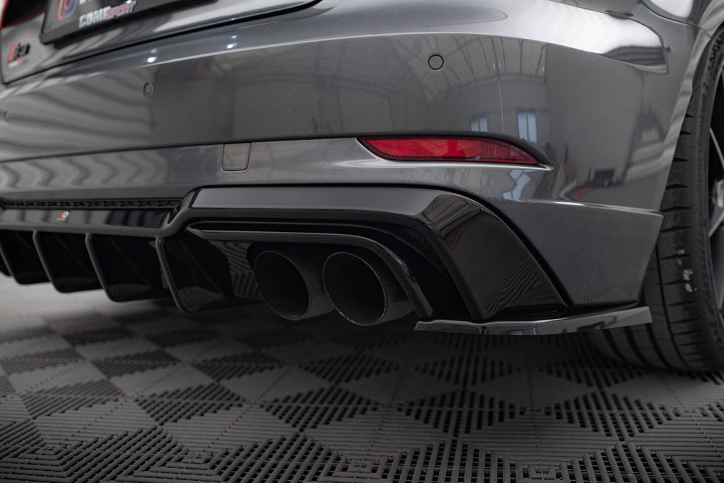 Maxton Design Diffusor Heck Ansatz passend für Audi S3 Sportback 8V Facelift