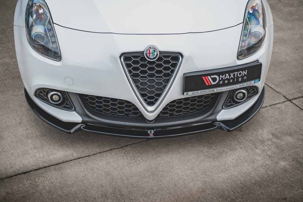 Maxton Design Street+ Spoilerlippe Front Ansatz V.3 passend für Alfa Romeo Giulietta schwarz Hochglanz