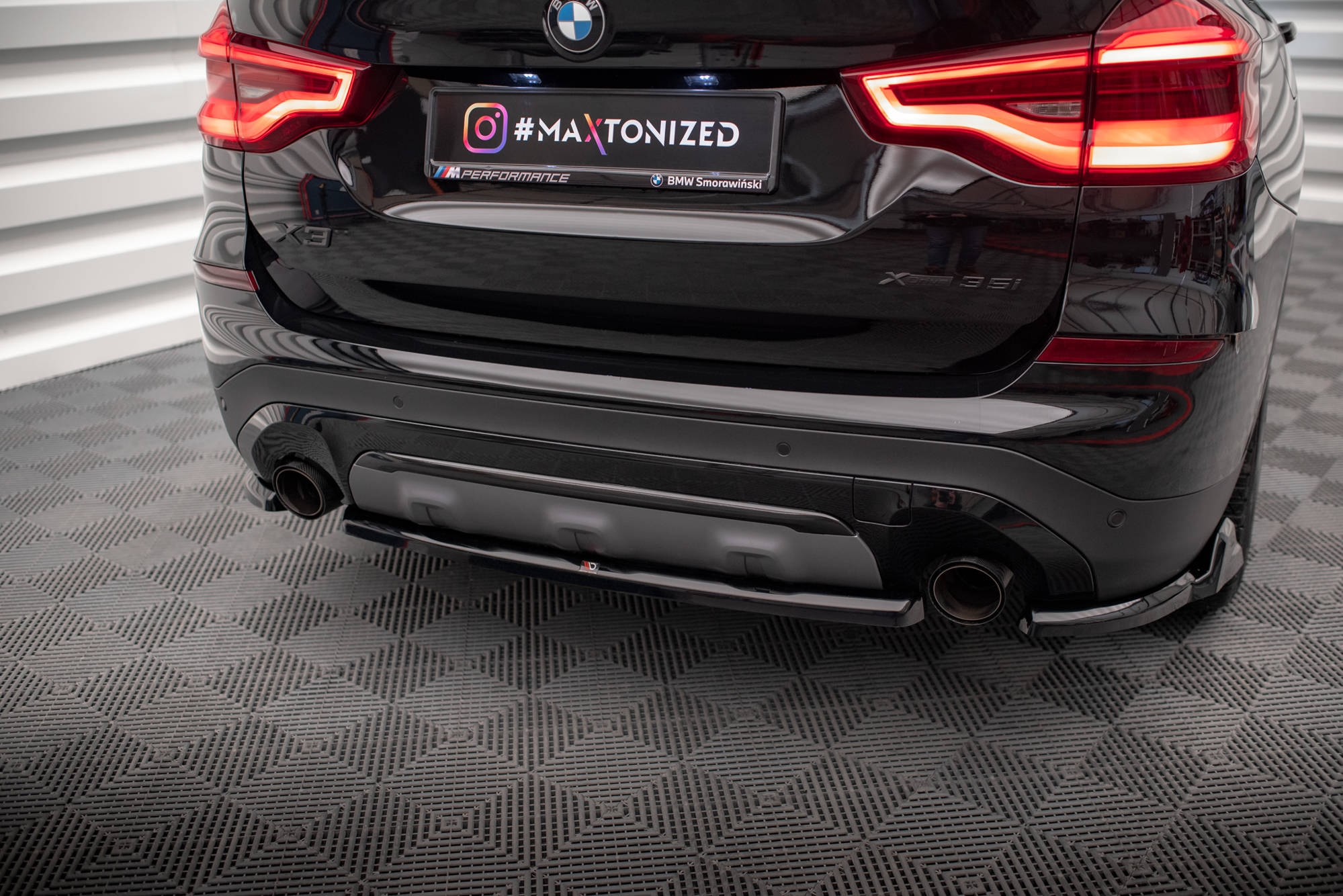 Maxton Design Heckansatz BMW X3 G01 schwarz Hochglanz für BMW X3 G01