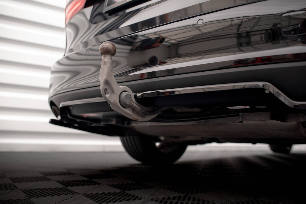Maxton Design Street+ Mittlerer Diffusor RACE V.2 passend für Volvo V90 Mk2 schwarz Hochglanz