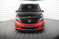 Maxton Design Street+ Spoilerlippe Front Ansatz V.4 passend für Mercedes-Benz V-Klasse W447 schwarz Hochglanz
