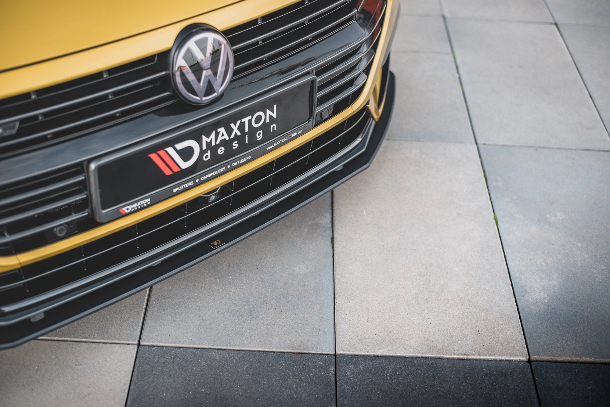 Maxton Design Street Pro Street+ Spoilerlippe Front Ansatz passend für VW Arteon R-Line Limousine / Shooting Brake Mk1