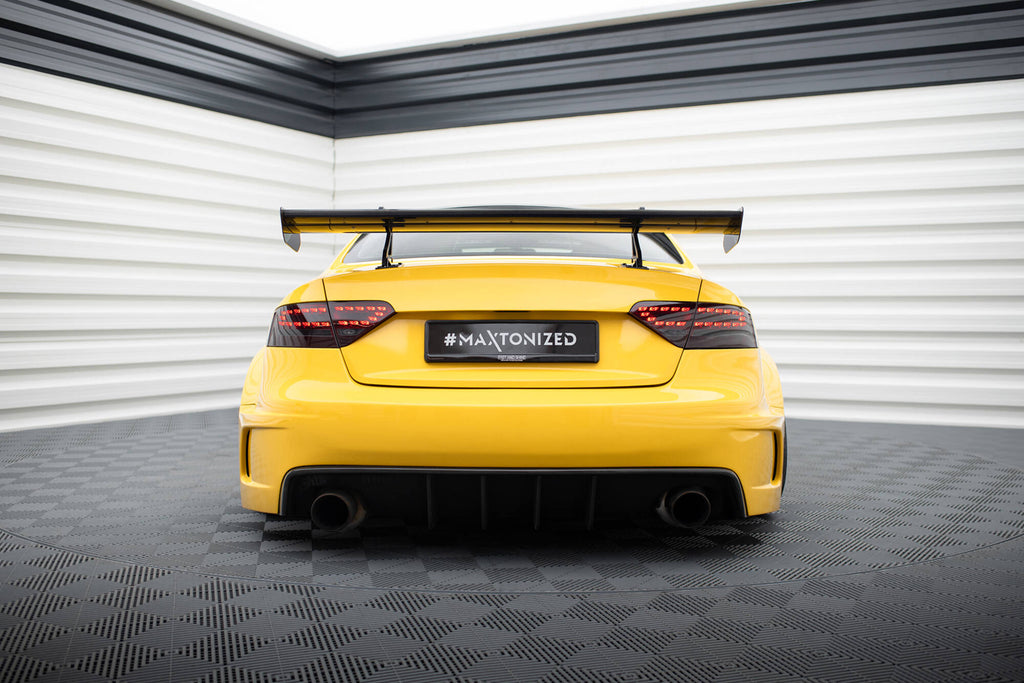 Maxton Design Carbon Spoiler With Upper Swan Mounting Audi A5 Coupe 8T für Audi A5 / S5 / RS5