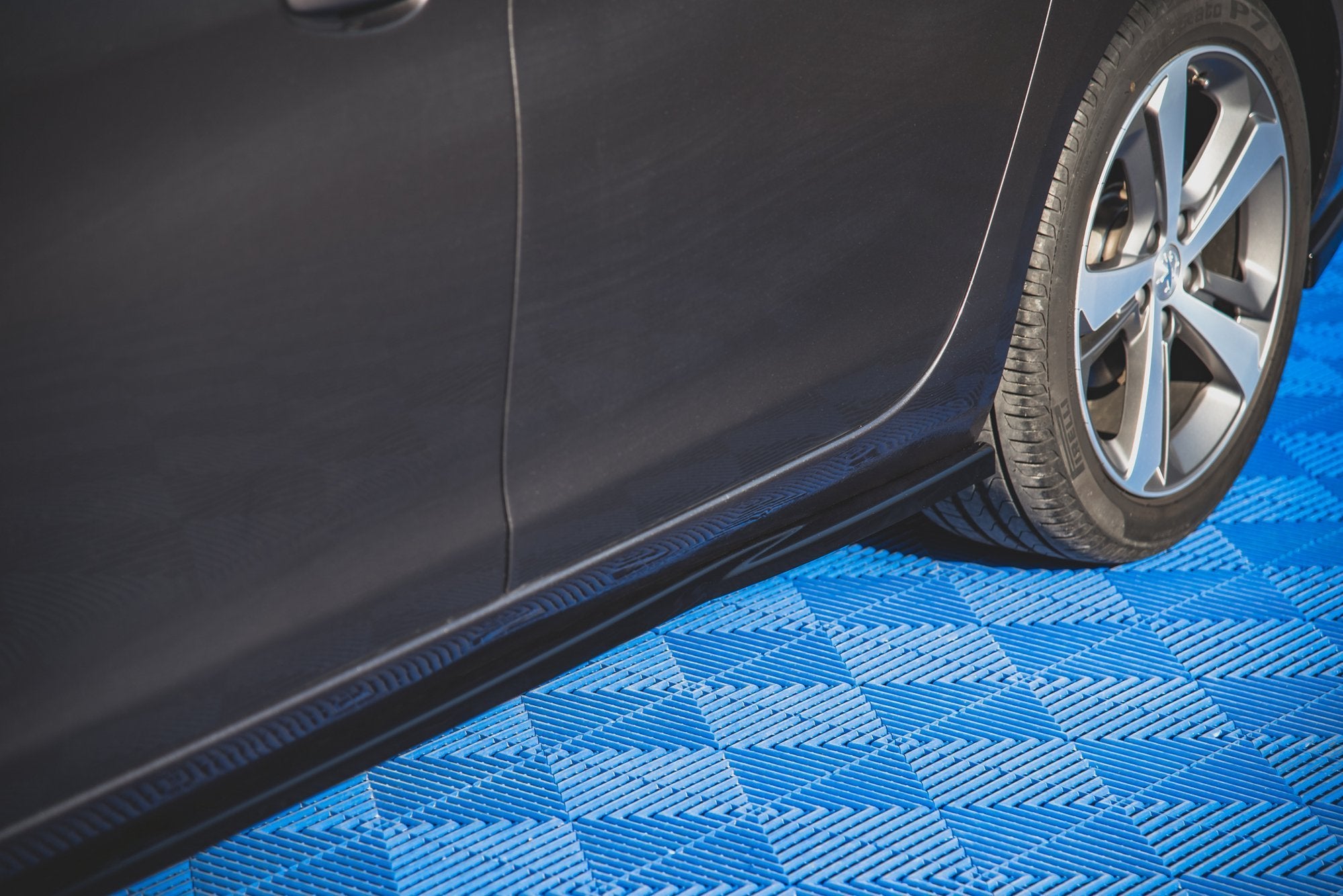Maxton Design Street+ Seitenschweller Leisten passend für Peugeot 308 SW Mk2 schwarz Hochglanz