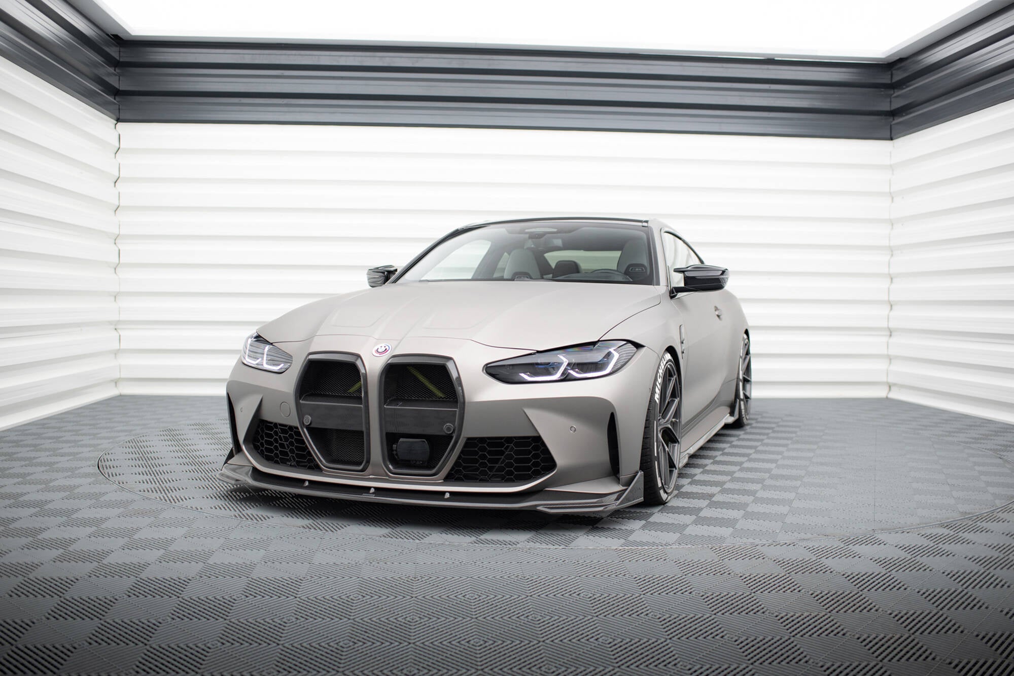 Maxton Design Prepreg Carbon Front Stoßstange Flaps passend für BMW M4 G82 / G82 Facelift