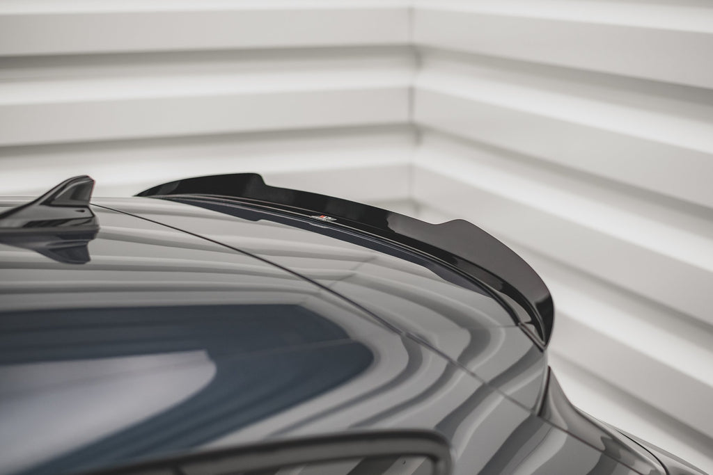 Maxton Design Spoiler CAP passend für Seat Leon FR Mk4 / Cupra Leon Hatchback Mk1 / Mk1 Facelift schwarz Hochglanz