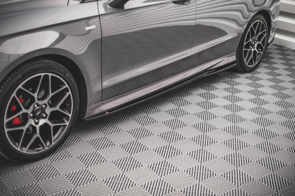 Maxton Design Street+ Seitenschweller Leisten passend für Ford Mondeo ST-Line Mk5 Facelift schwarz Hochglanz