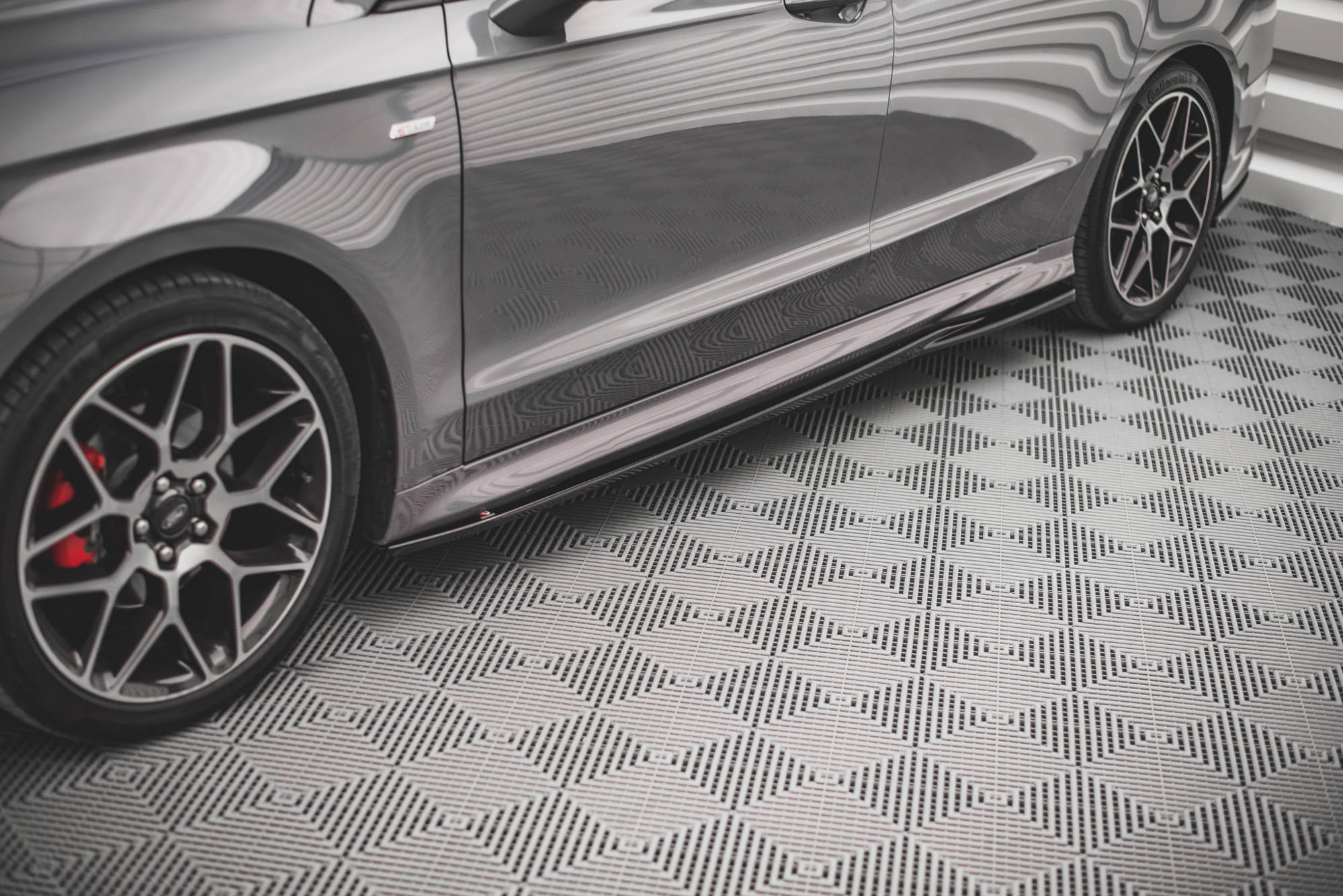 Maxton Design Street+ Seitenschweller Leisten passend für Ford Mondeo ST-Line Mk5 Facelift schwarz Hochglanz