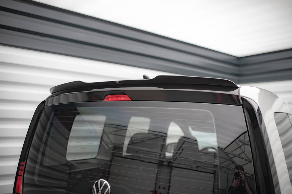Maxton Design Spoiler CAP passend für VW Caddy Mk5 schwarz Hochglanz