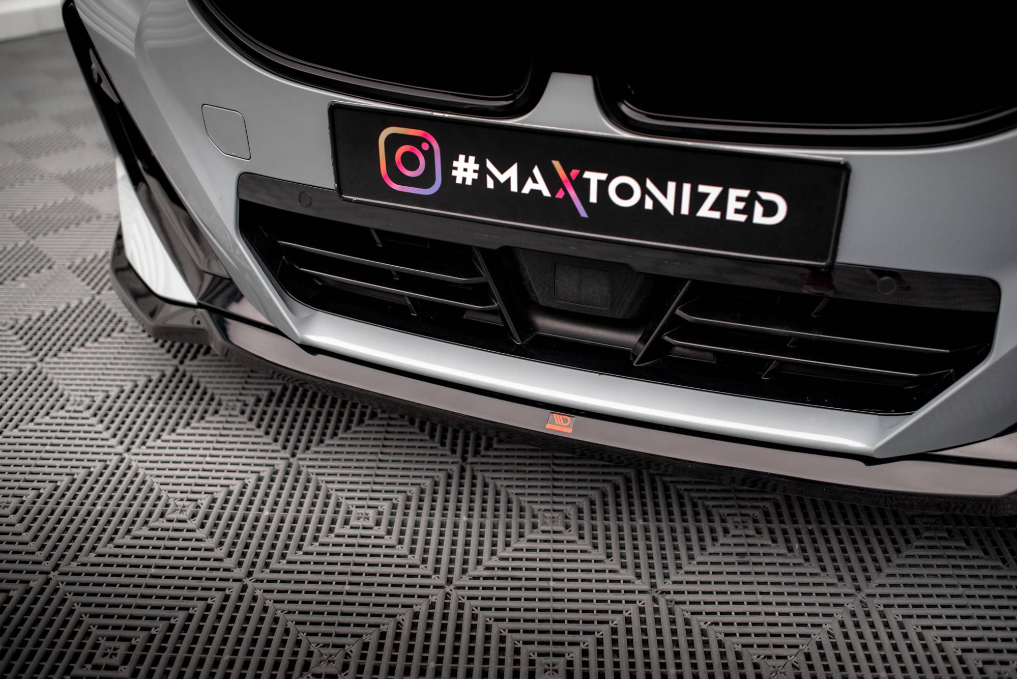 Maxton Design Street+ Spoilerlippe Front Ansatz V.1 passend für BMW 2 Coupe M-Paket / M240i G42 schwarz Hochglanz