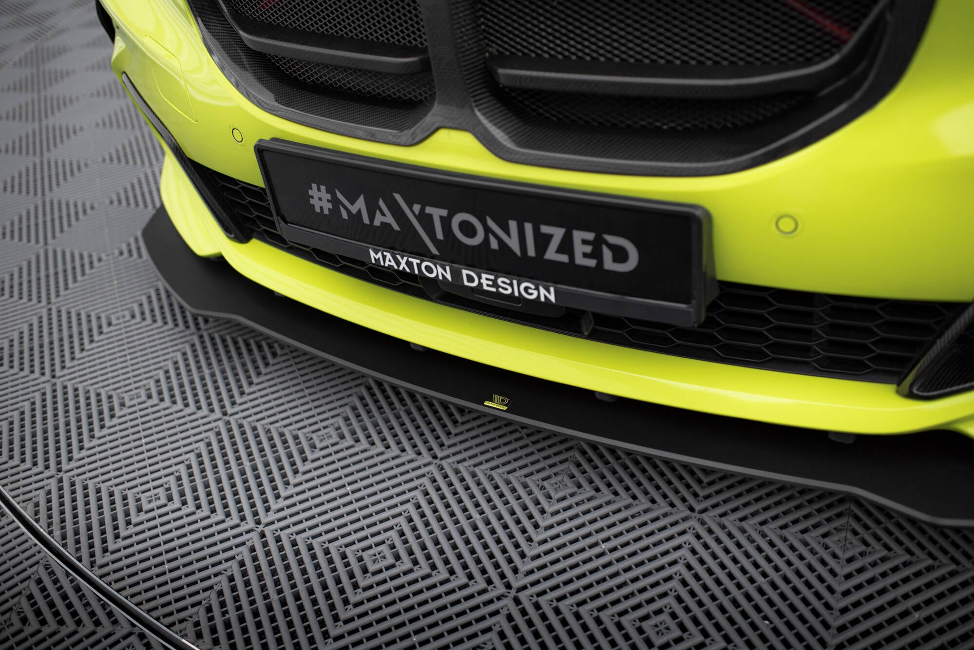 Maxton Design Street Pro Street+ Spoilerlippe Front Ansatz passend für BMW 1er M-Paket / M135i / 128ti F40