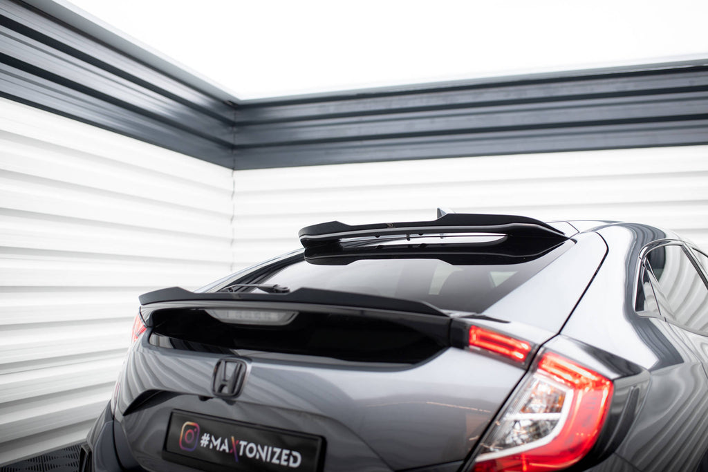 Maxton Design Höher Spoiler CAP passend für Honda Civic Sport Mk 10 schwarz Hochglanz