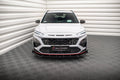 Maxton Design Street+ Spoilerlippe Front Ansatz V.2 + Flaps passend für Hyundai Kona N Mk1