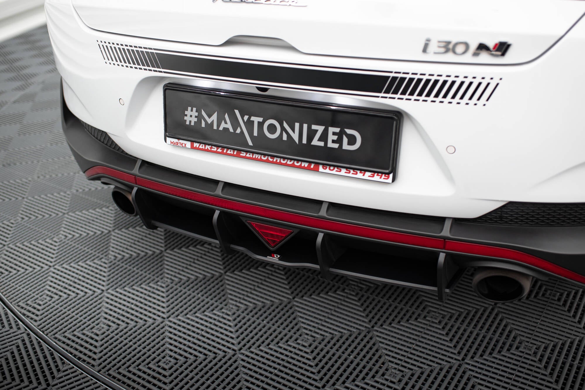 Maxton Design Street Pro Heckschürze passend für Hyundai I30 N Fastback Mk3