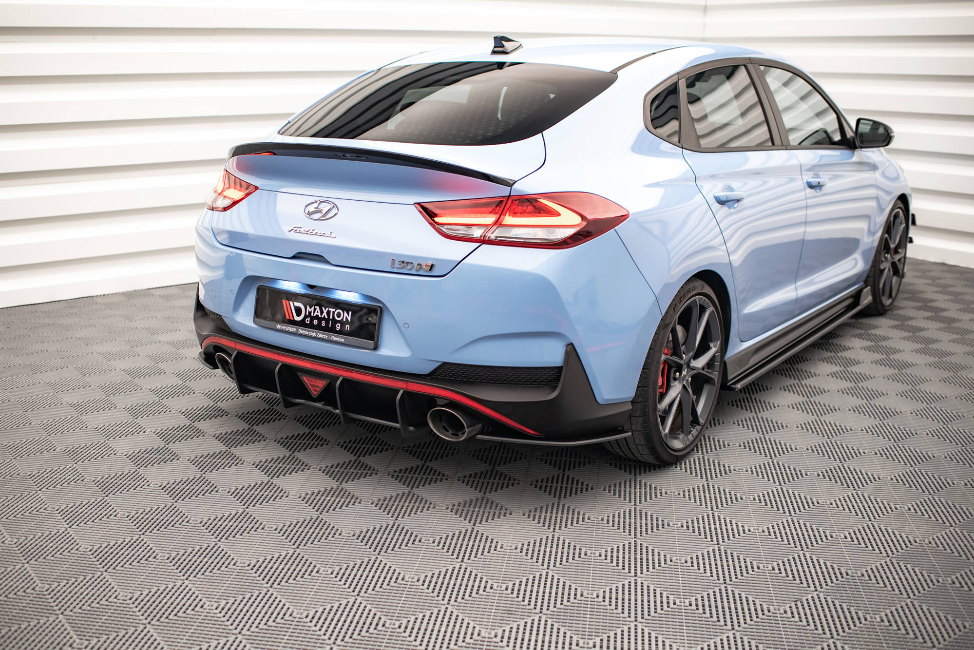 Maxton Design Street Pro Heck Ansatz Flaps Diffusor passend für Hyundai I30 N Fastback Mk3 Facelift