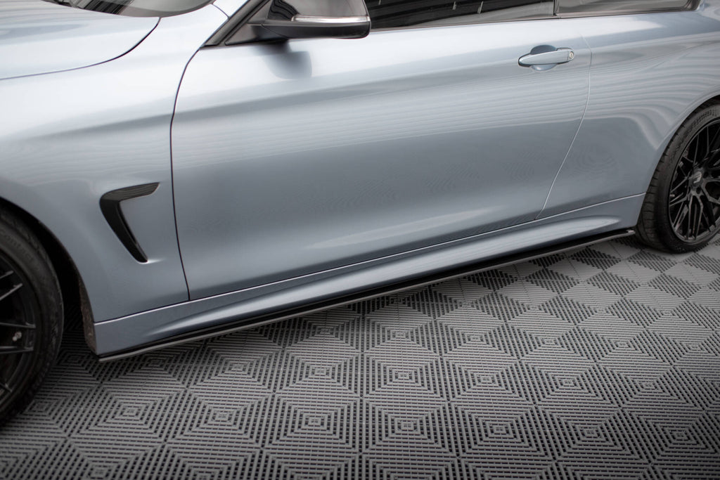 Maxton Design Street Pro Street+ Seitenschweller Leisten passend für BMW 4er Coupe / Gran Coupe / Cabrio M-Paket F32 / F36 / F33