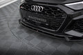 Maxton Design Street+ Spoilerlippe Front Ansatz V.1 passend für Audi RS3 Sportback 8Y schwarz Hochglanz