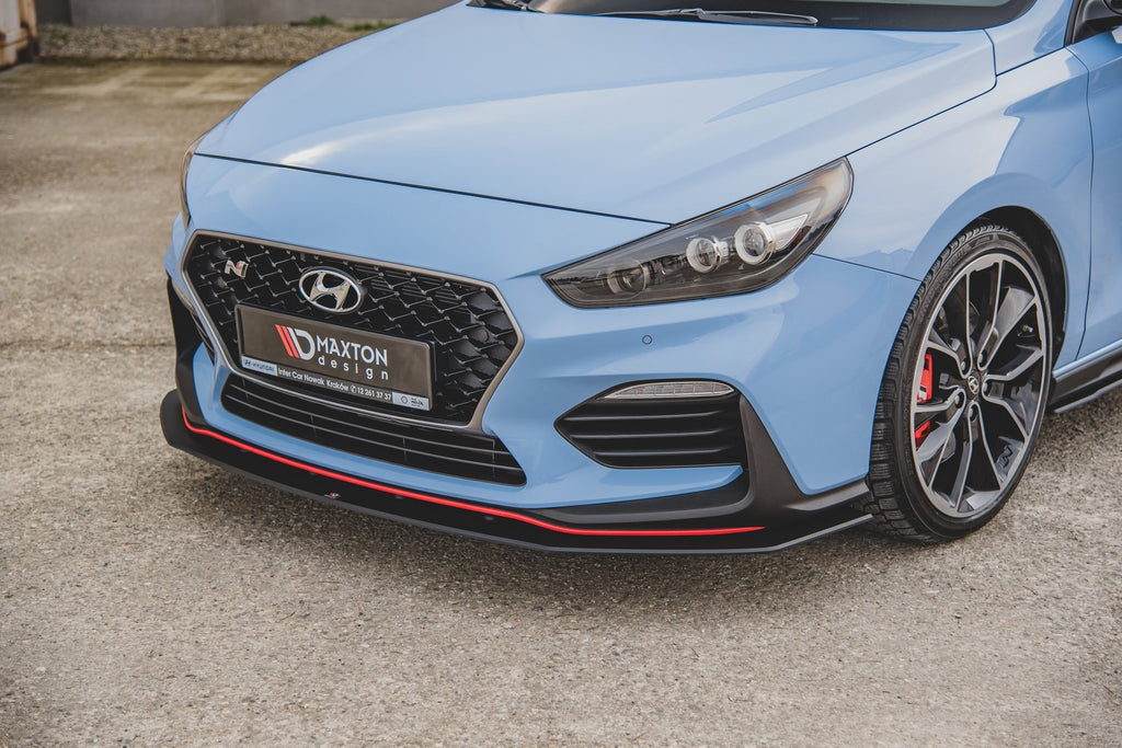 Maxton Design Street Pro Street+ Spoilerlippe Front Ansatz passend für Hyundai I30 N Mk3 Hatchback / Fastback