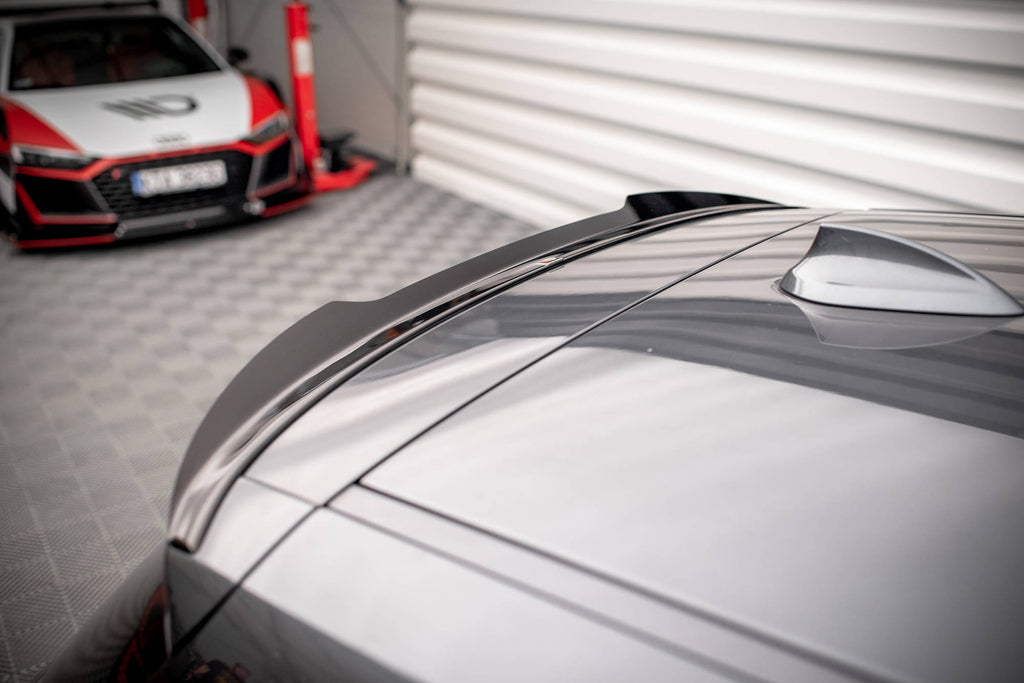Maxton Design Spoiler CAP V.2 passend für BMW 1er M-Paket / M140i / Standard F20 schwarz Hochglanz