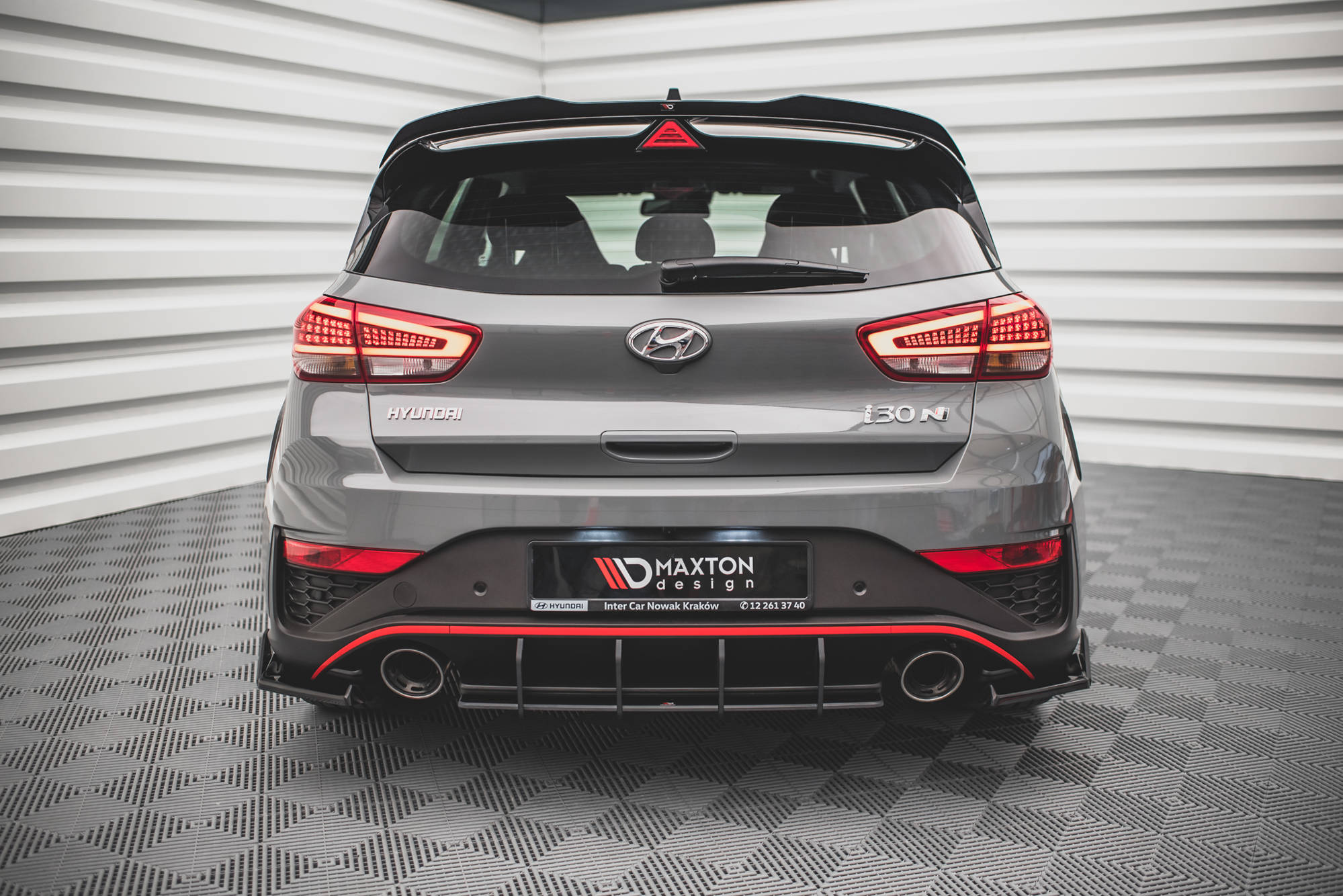 Maxton Design Street Pro Heckschürze passend für Hyundai I30 N Hatchback Mk3 Facelift