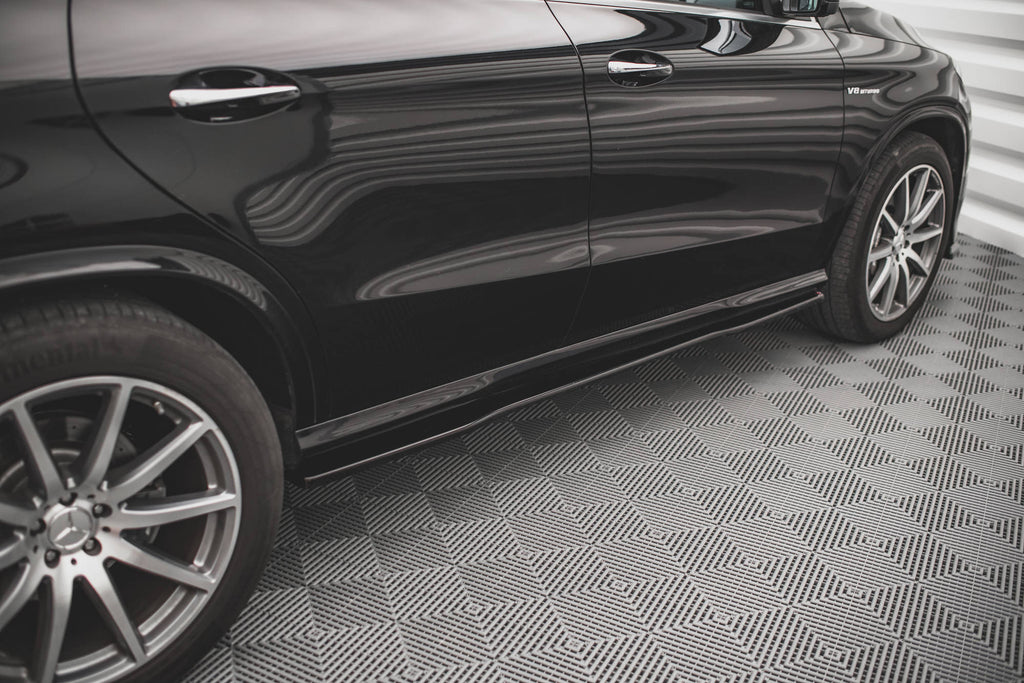 Maxton Design Street+ Seitenschweller Leisten passend für Mercedes-Benz GLE Coupe 63 AMG C292 schwarz Hochglanz