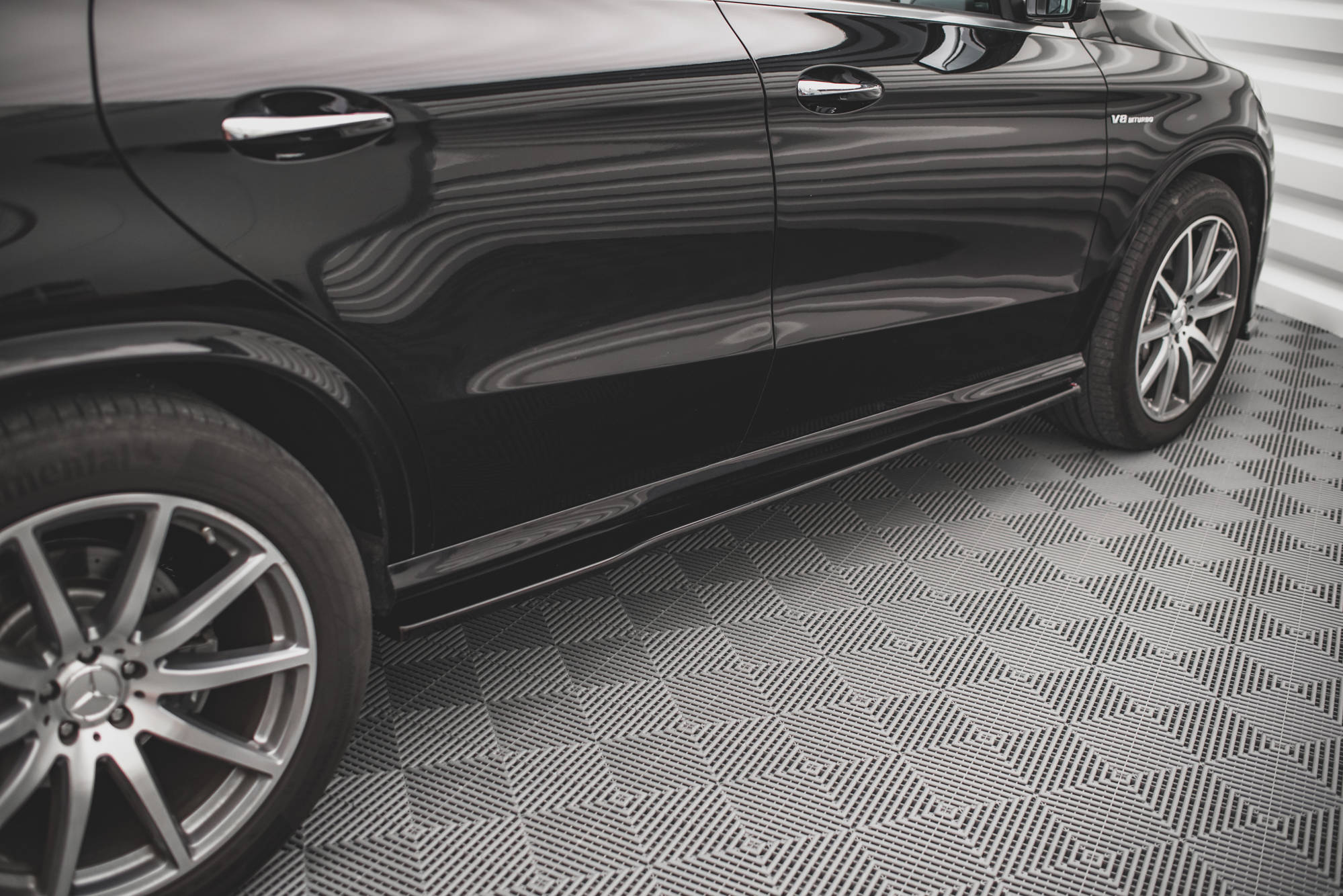 Maxton Design Street+ Seitenschweller Leisten passend für Mercedes-Benz GLE Coupe 63 AMG C292 schwarz Hochglanz