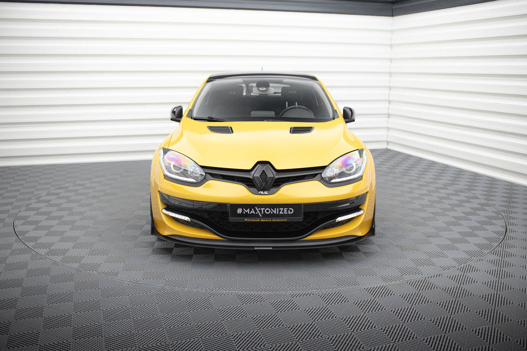 Maxton Design Racing Street+ Spoilerlippe Front Ansatz passend für RENAULT MEGANE MK3 RS