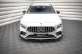Maxton Design Street+ Spoilerlippe Front Ansatz V.4 passend für Mercedes A35 AMG / AMG-Line W177 schwarz Hochglanz