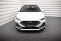 Maxton Design Street+ Spoilerlippe Front Ansatz V.4 passend für Ford Focus ST / ST-Line Mk4 Facelift schwarz Hochglanz